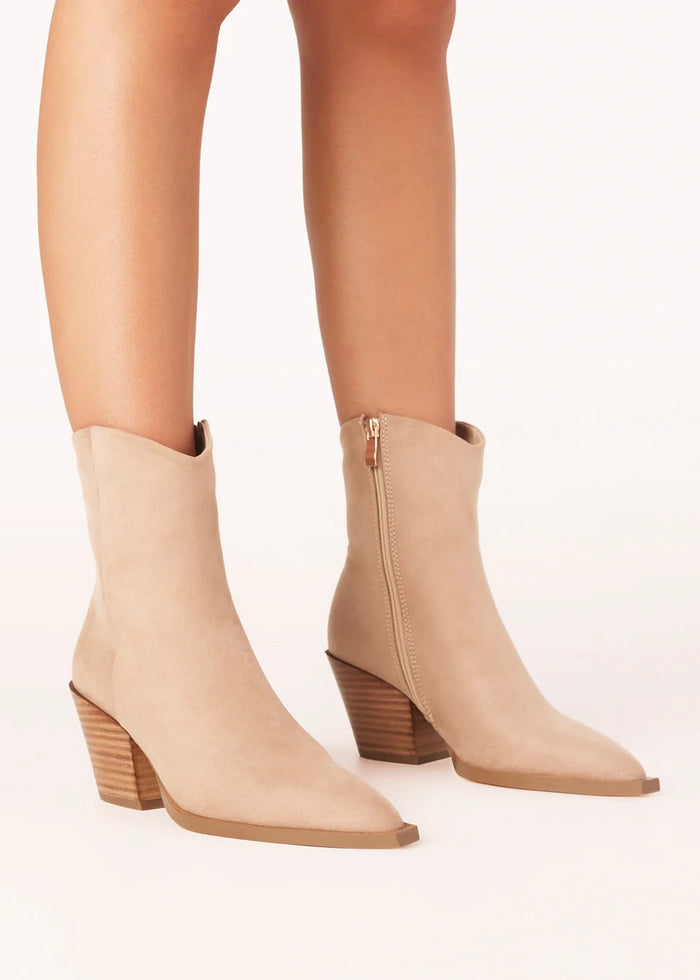 BILLINI MAYSA BOOTIE - PORCINI SUEDE