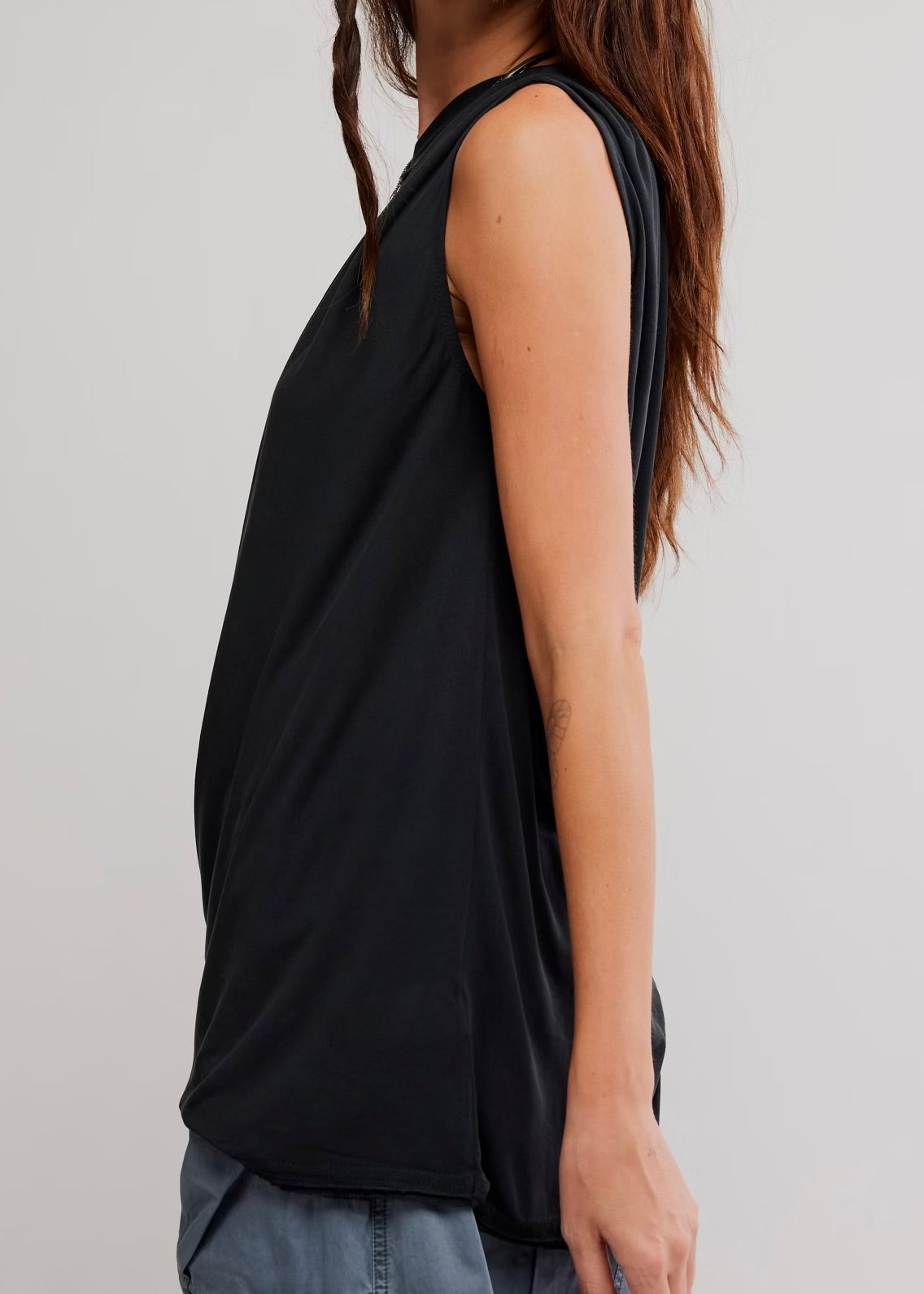 FREE PEOPLE CASCADIA TUNIC - BLACK