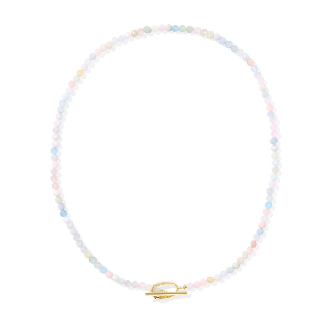 KENDRA SCOTT SYLVIA STRAND NECKLACE - GOLD MORGANITE OMBRÉ