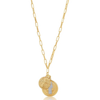 SAHIRA SAINT II - ST. BENEDICT COIN NECKLACE