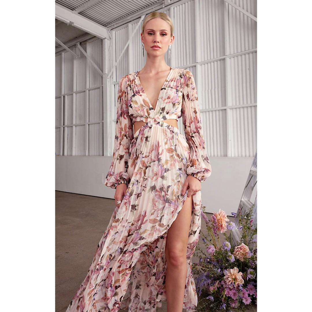 Revery Floral Long Sleeve Maxi Dress – ASTR The Label