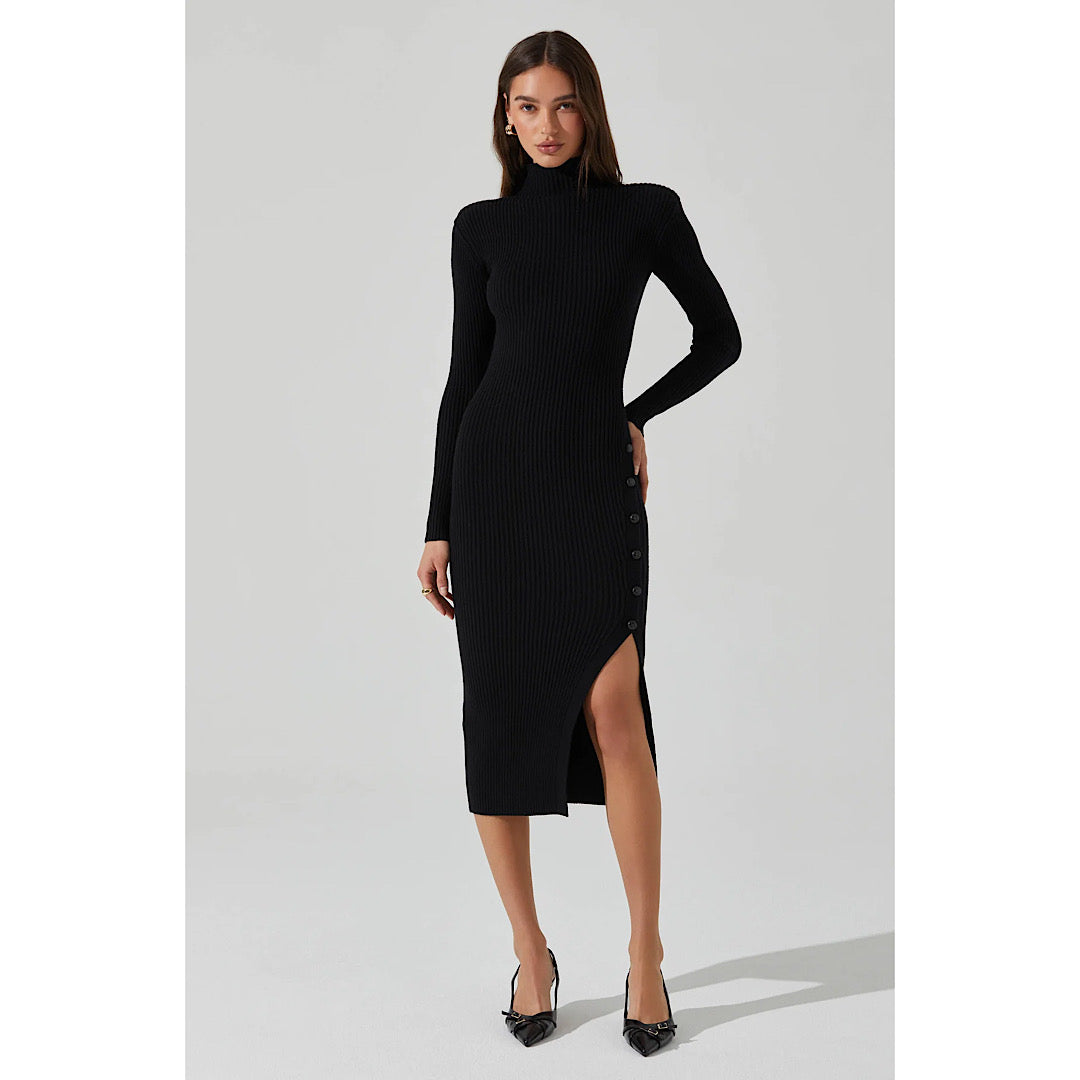 ASTR THE LABEL SORYN SWEATER MIDI DRESS