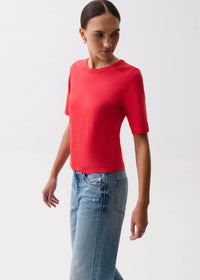 PISTOLA MELIKA QUARTER SLEEVE TEE - NEGRONI