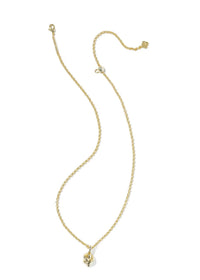 KENDRA SCOTT PARKER KNOT SHORT PENDANT NECKLACE - GOLD