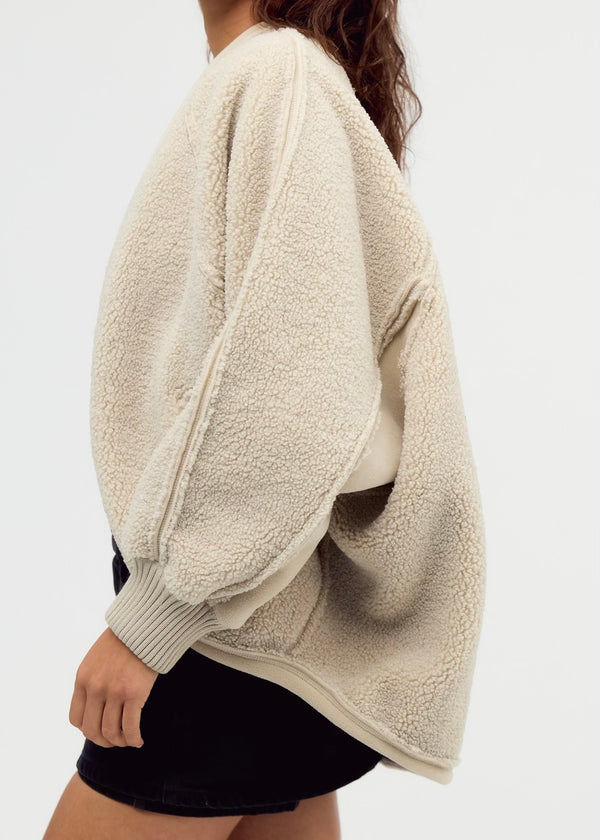 FREE PEOPLE CABIN HERO CARDI - MORNING OAT
