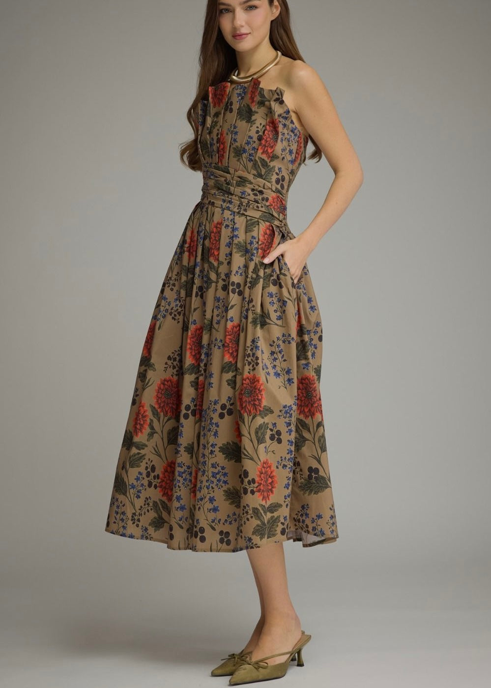 FALLING FOR YOU MIDI DRESS