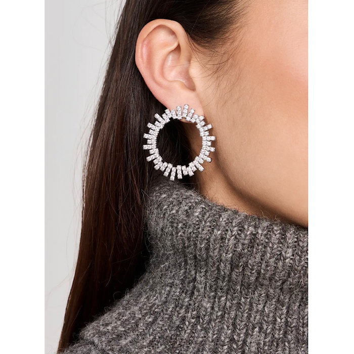 LUV AJ PAVE RAY EARRINGS