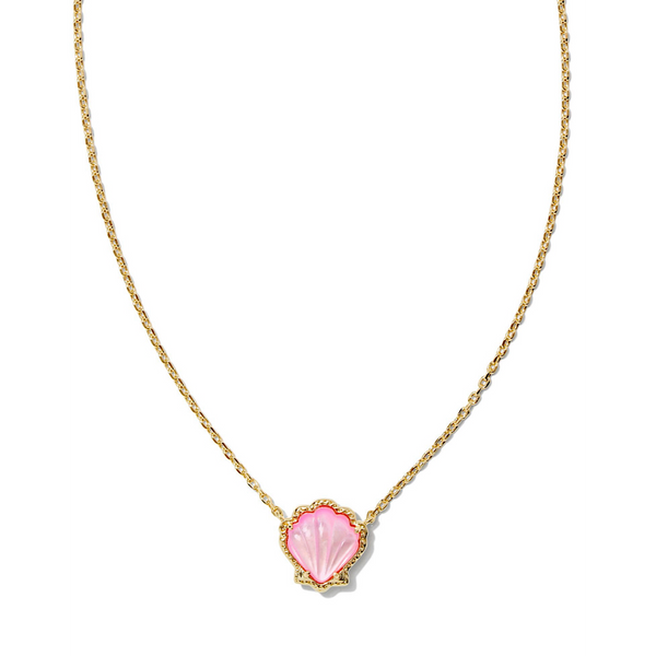 KENDRA SCOTT BRYNNE SHELL SHORT PENDANT NECKLACE