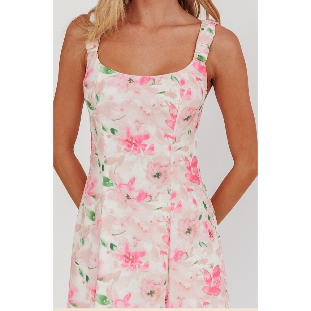 ONE & ONLY FLORAL MAXI DRESS