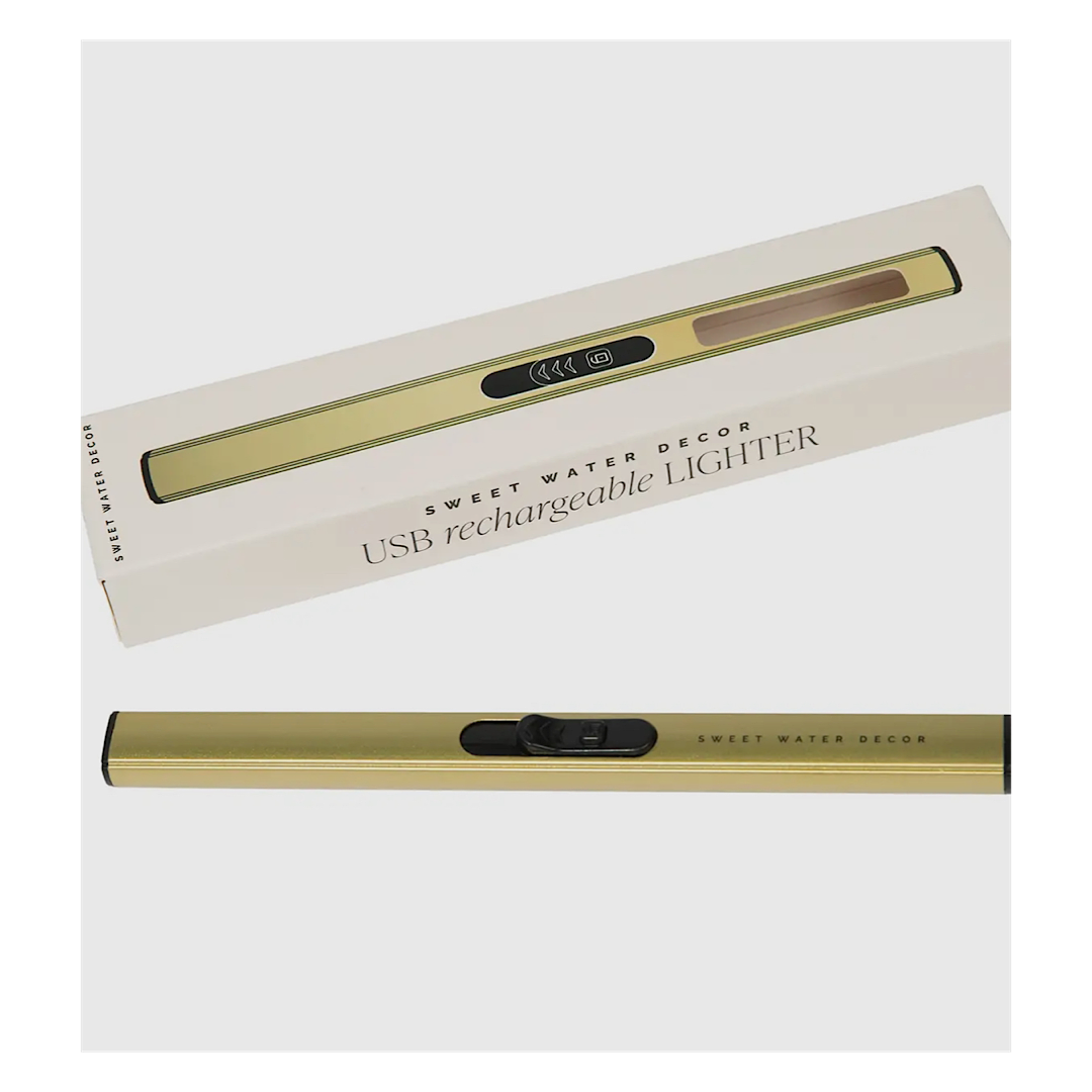 RECHARGEABLE ELECTRIC LIGHTER - GOLD