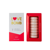 LOVE BOMB SET OF 8 SHOWER STEAMERS - SANTAL