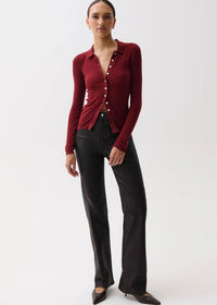 PISTOLA KOREY FEATHERWEIGHT CARDIGAN - BAROLO