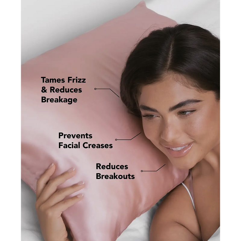 KITSCH SATIN PILLOWCASE - BLUSH