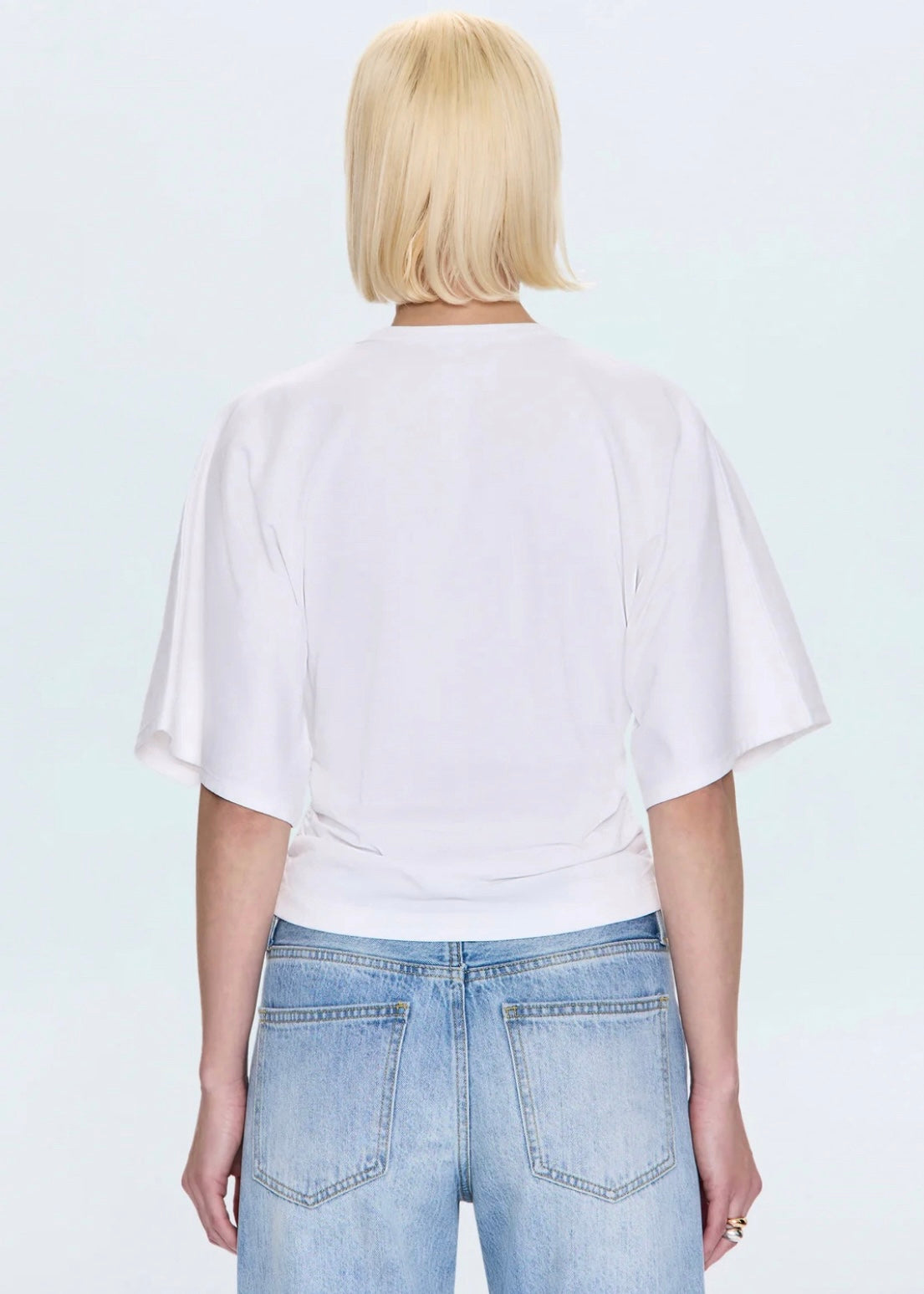 PISTOLA VERONICA KIMONO SLEEVE FITTED TEE - LE BLANC
