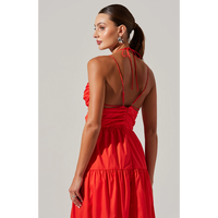 ASTR THE LABEL MINKA MAXI DRESS - BURNT ORANGE