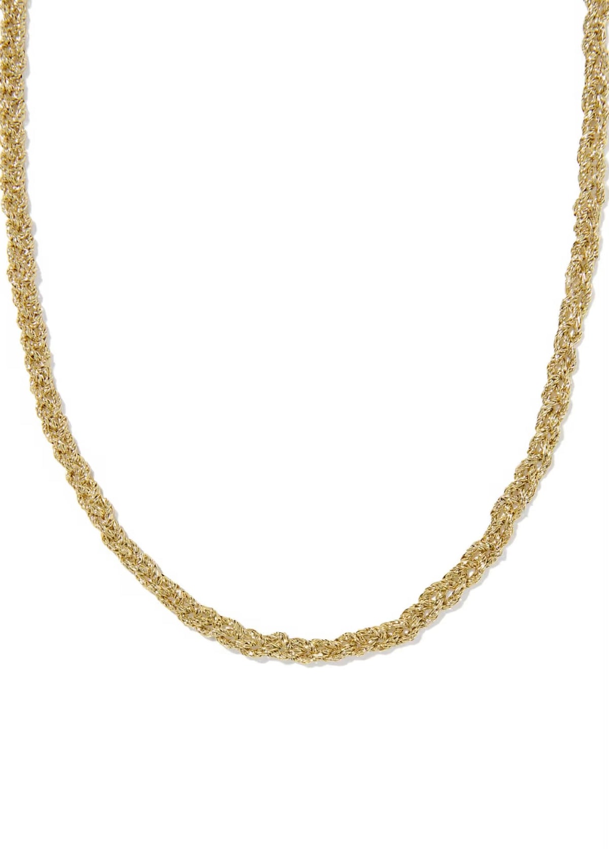 KENDRA SCOTT GABRIELLA BRAIDED CHAIN NECKLACE - GOLD