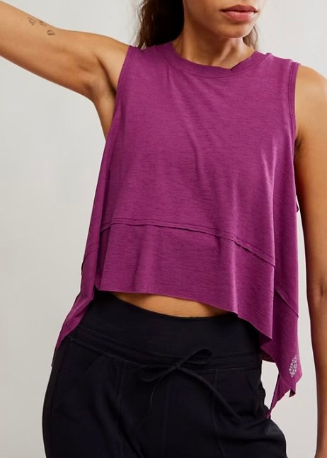 FREE PEOPLE MOVEMENT TEMPO TANK - DEEP MULBERRY