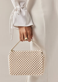 BILLINI JEANIE HANDLE BAG - BONE