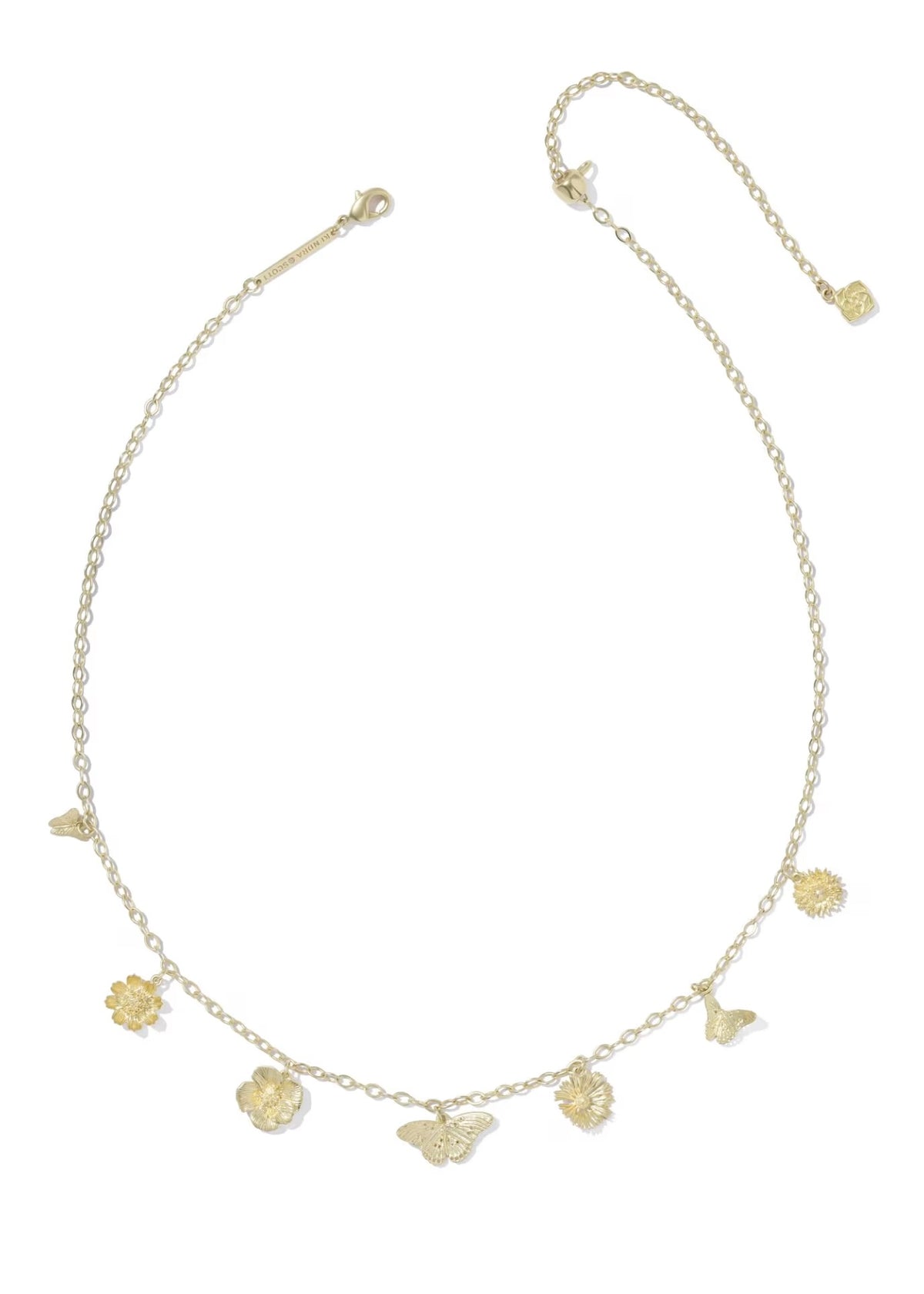 KENDRA SCOTT CAILEY GOLD CHARM NECKLACE
