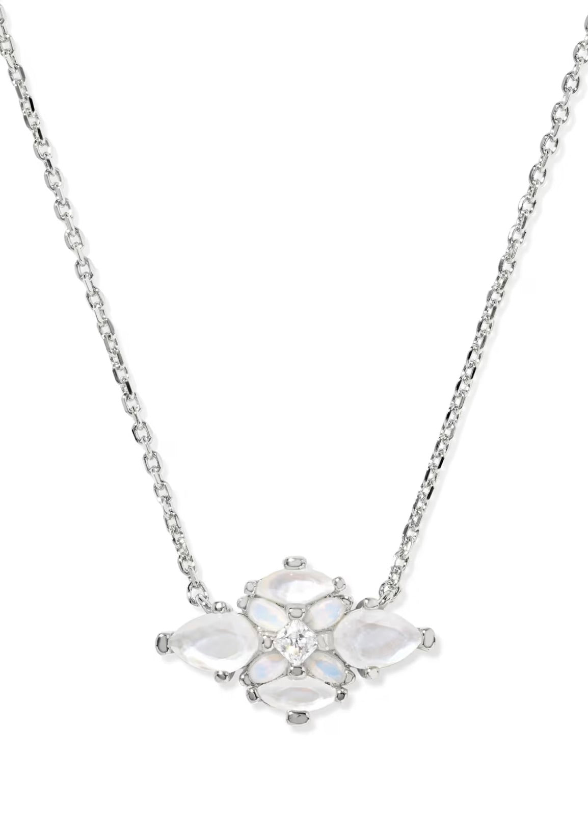 KENDRA SCOTT ABBIE CRYSTAL SHORT PENDANT NECKLACE