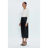 PISTOLA ALICE MIDI SKIRT - SLATE BLACK