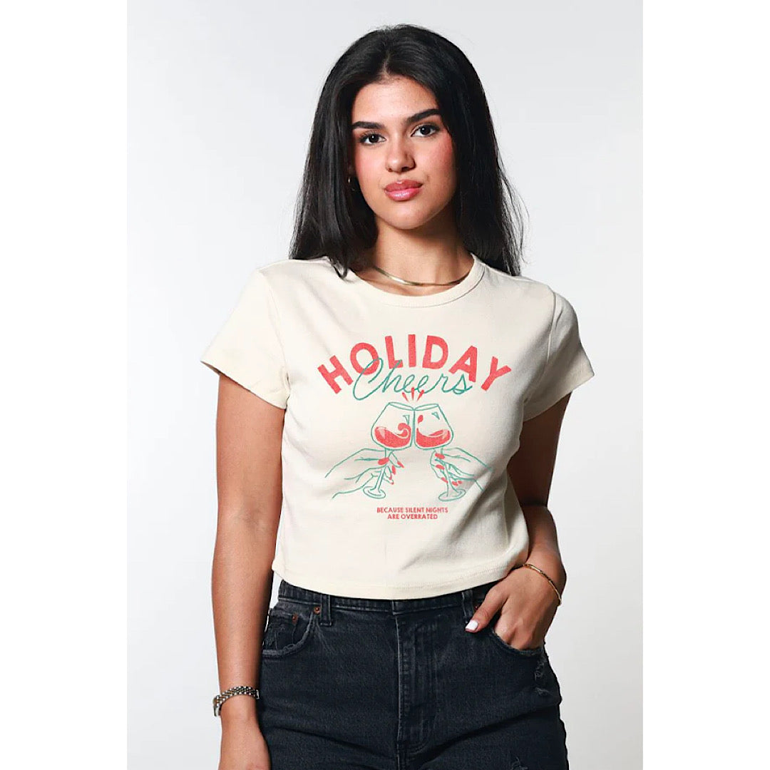 GIRL DANGEROUS HOLIDAY CHEERS GRAPHIC TEE