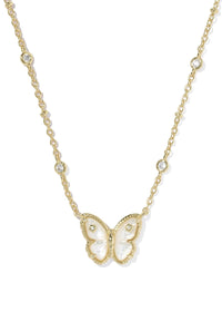 KENDRA SCOTT CAILEY BUTTERFLY SHORT PENDANT NECKLACE
