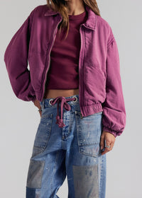 FREE PEOPLE BIRDIE WASHED JACKET - ROAN ROGUE