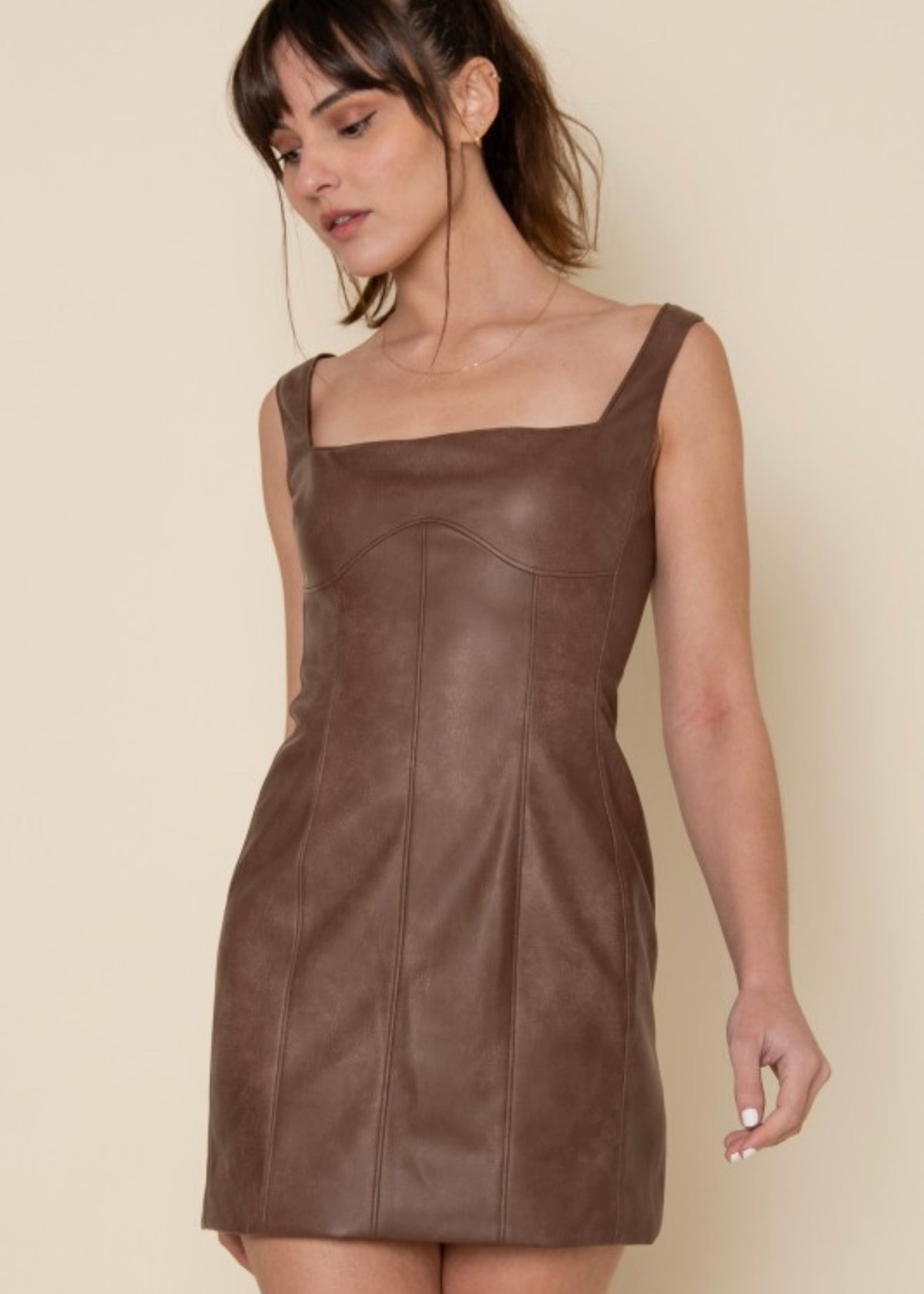 RUIN THE FRIENDSHIP LEATHER DRESS