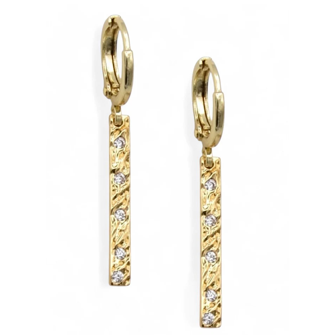 GILDED HUGGIE EARRINGS