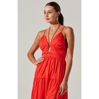 ASTR THE LABEL MINKA MAXI DRESS - BURNT ORANGE