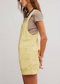 FREE PEOPLE JUDE SHORTALLS - SICILIAN YELLOW
