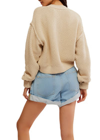 FREE PEOPLE LILA CARDI - BIRCH