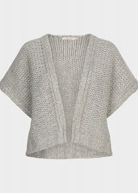 ESQUALO CARDIGAN GILET - LIGHT GREY
