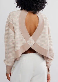 FREE PEOPLE MOVEMENT MY TIME TEXTURED LAYER - SANDY