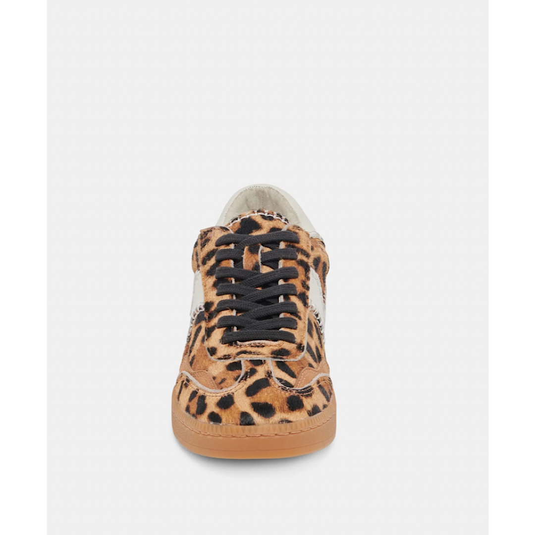 DOLCE VITA NOTICE STITCH SNEAKERS - DK LEOPARD CALF HAIR