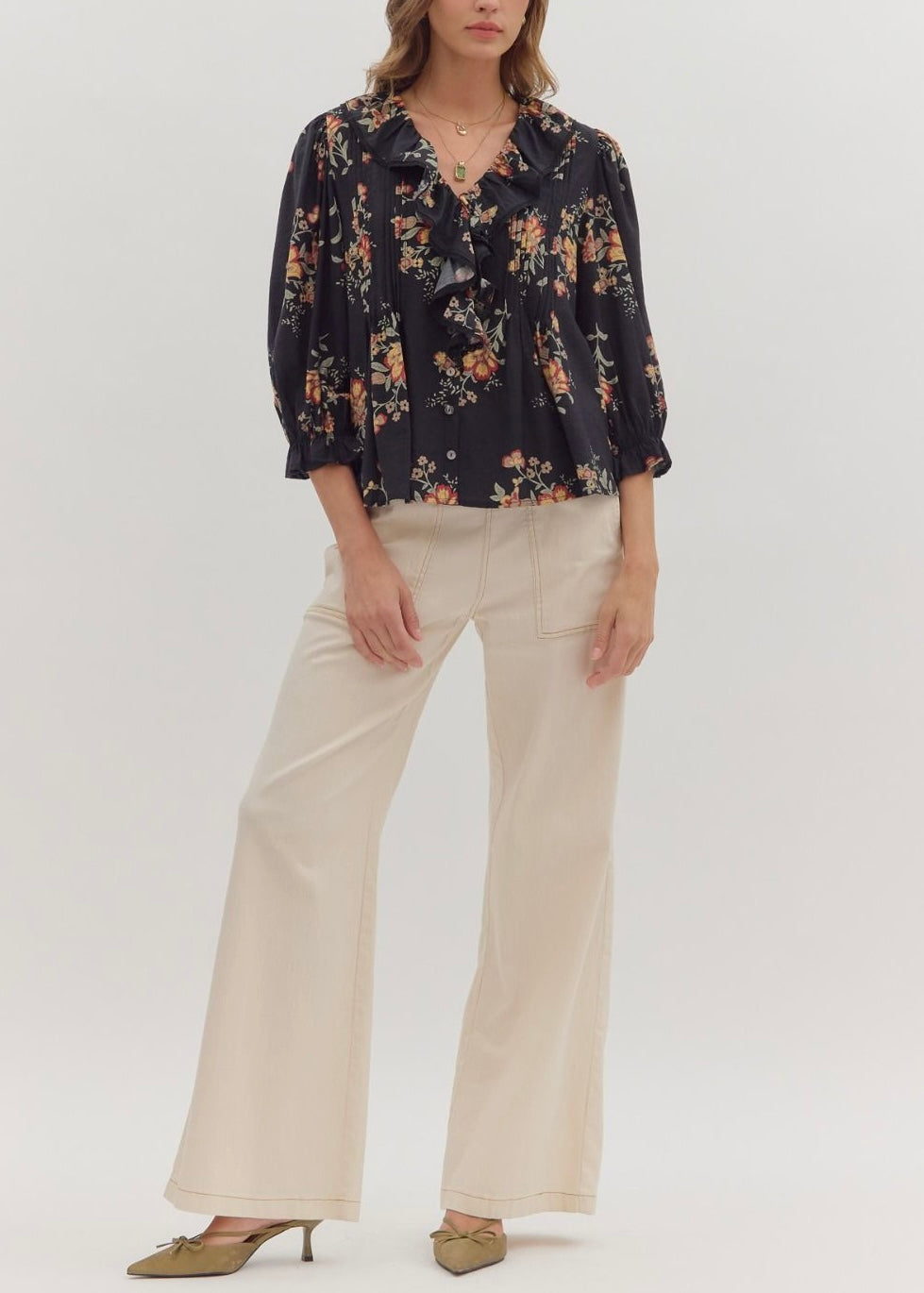 THE GEORGIA FLORAL TOP