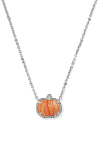 KENDRA SCOTT PUMPKIN SHORT PENDANT NECKLACE