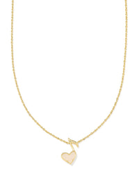 DOLLY PARTON X KENDRA SCOTT ARI HEART MUSIC NOTE SHORT PENDANT NECKLACE