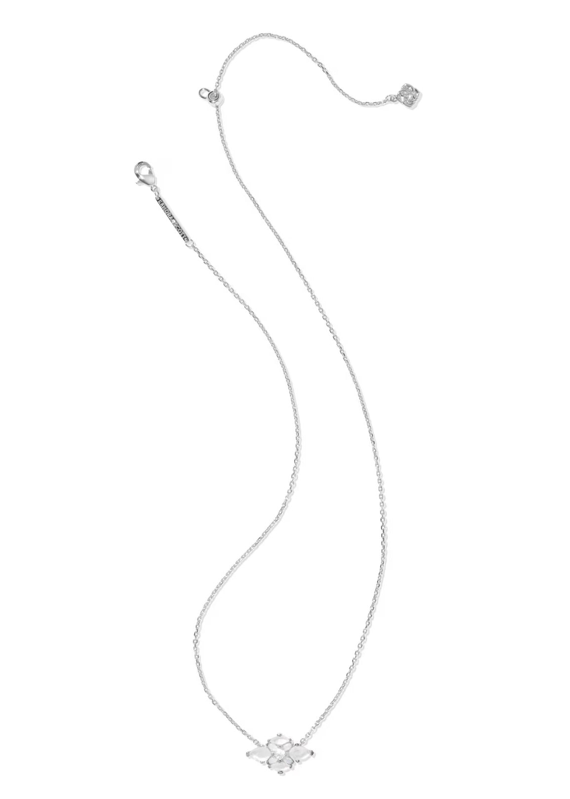 KENDRA SCOTT ABBIE CRYSTAL SHORT PENDANT NECKLACE