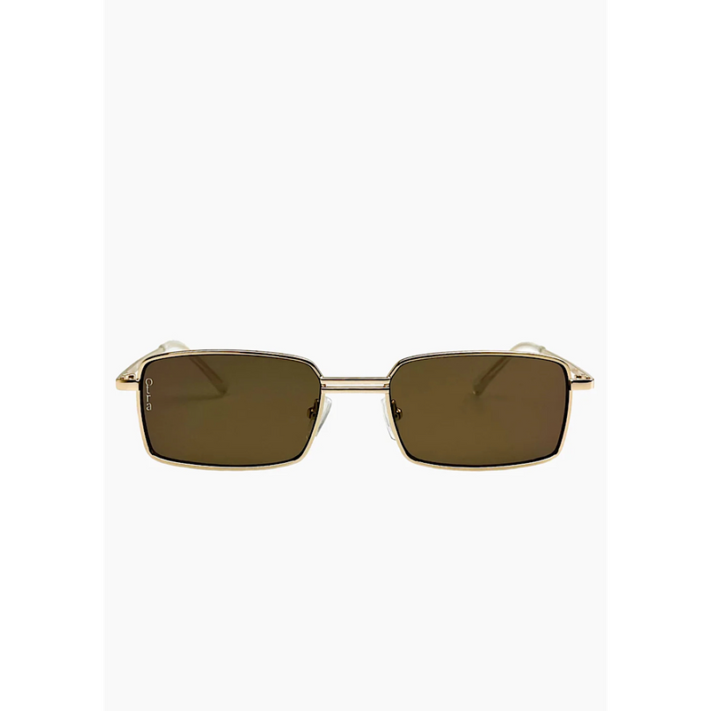 OTRA EYEWEAR ILA SUNGLASSES - GOLD/BROWN