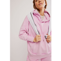 FREE PEOPLE MOVEMENT SPRINT TO THE FINISH HOODIE - POWDER PINK