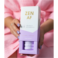 ZEN AF SET OF 8 SHOWER STEAMERS - LAVENDER + ROSEMARY