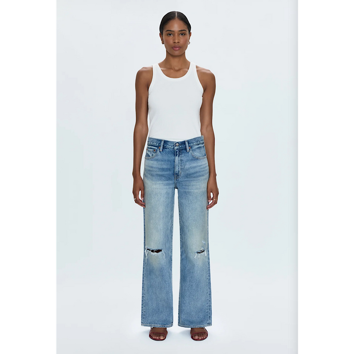 PISTOLA HENDRIX HIGH RISE RELAXED JEAN - APPRENTICE DISTRESSED