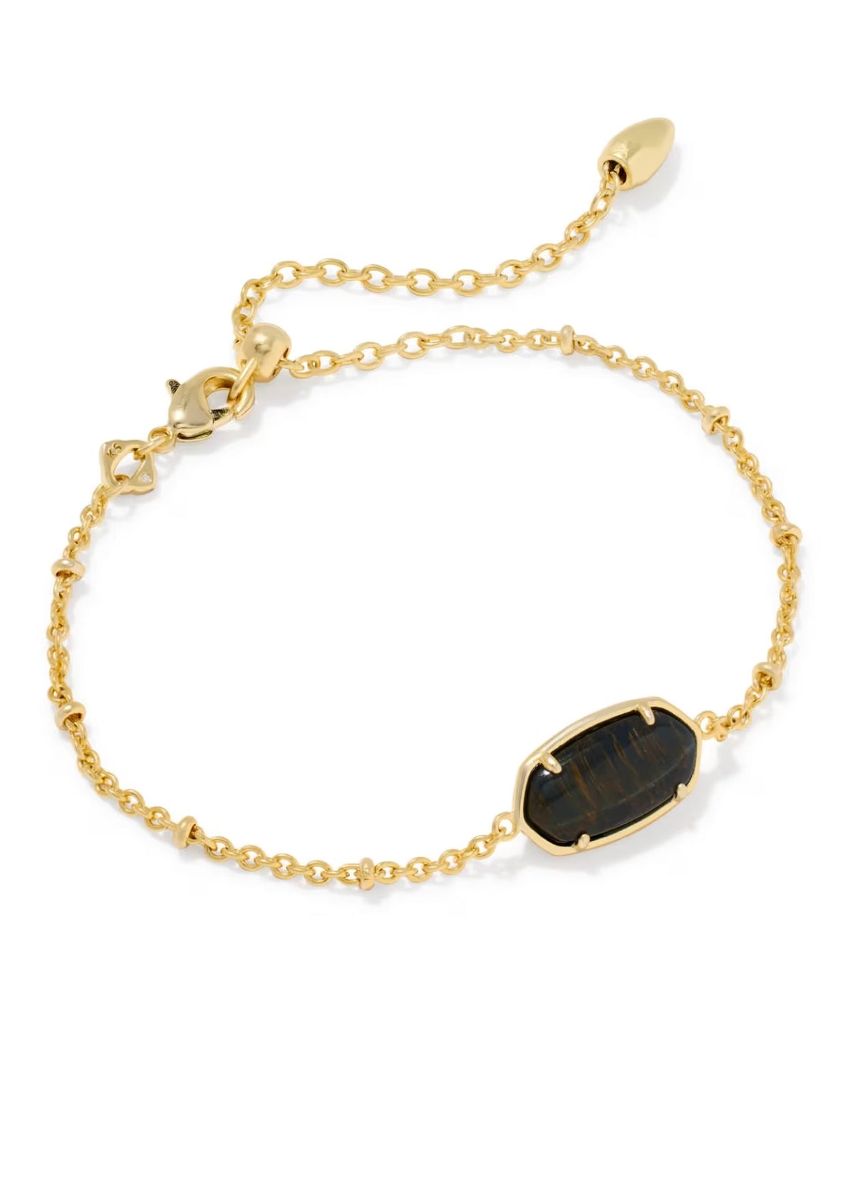 KENDRA SCOTT TIGER STRIPED ELAINA DELICATE CHAIN BRACELET