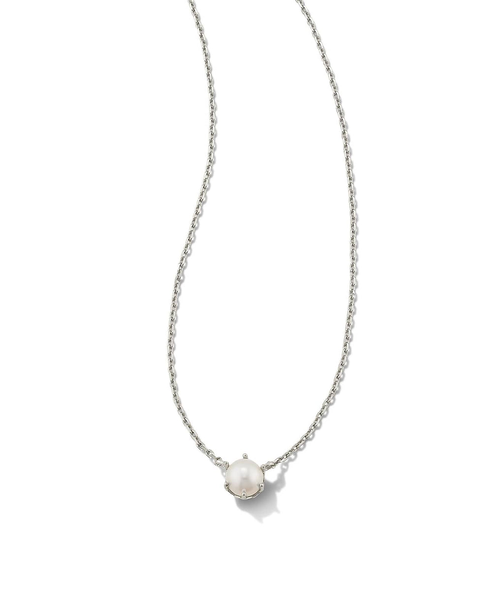 KENDRA SCOTT ASHTON PEARL PENDENT NECKLACE WHITE PEARL