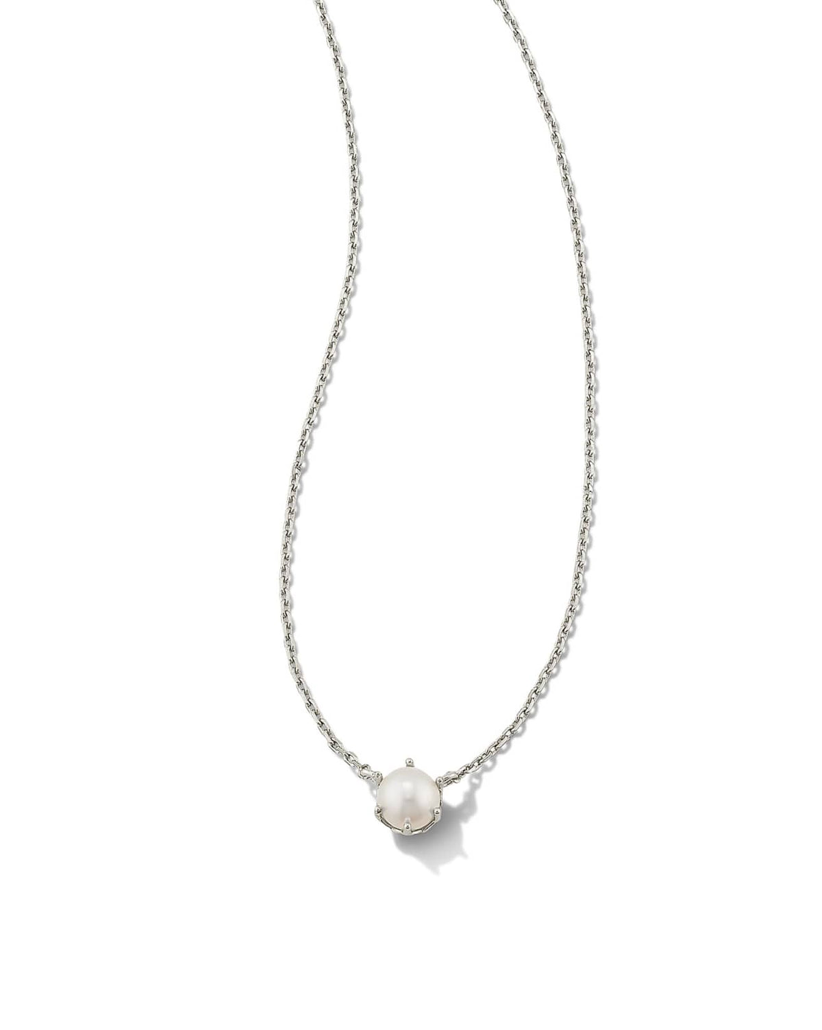 KENDRA SCOTT ASHTON PEARL PENDENT NECKLACE WHITE PEARL