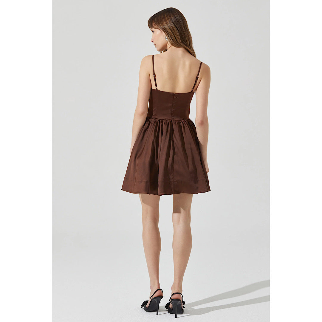 ASTR THE LABEL LINELLY BUSTIER MINI SKATER DRESS