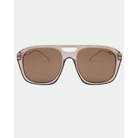 OTRA EYEWEAR REINA SUNGLASSES - TRANSPARENT OLIVE/BROWN