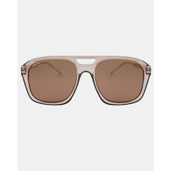 OTRA EYEWEAR REINA SUNGLASSES - TRANSPARENT OLIVE/BROWN